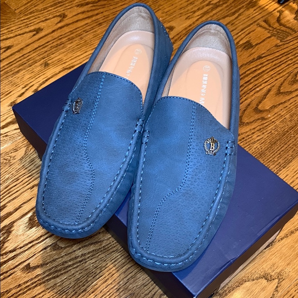 Bruno Marc Men's Blue Loafers